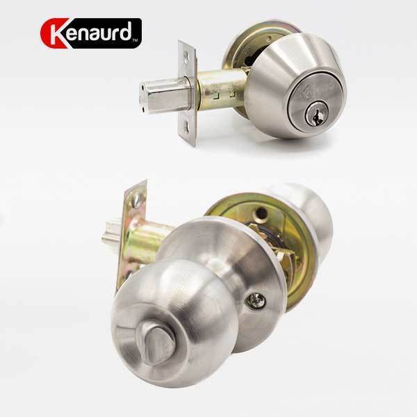Kenaurd Kenaurd:Combo w/ Dbl. Deadblt - Silver - KW1 KCL02-SS-KW1